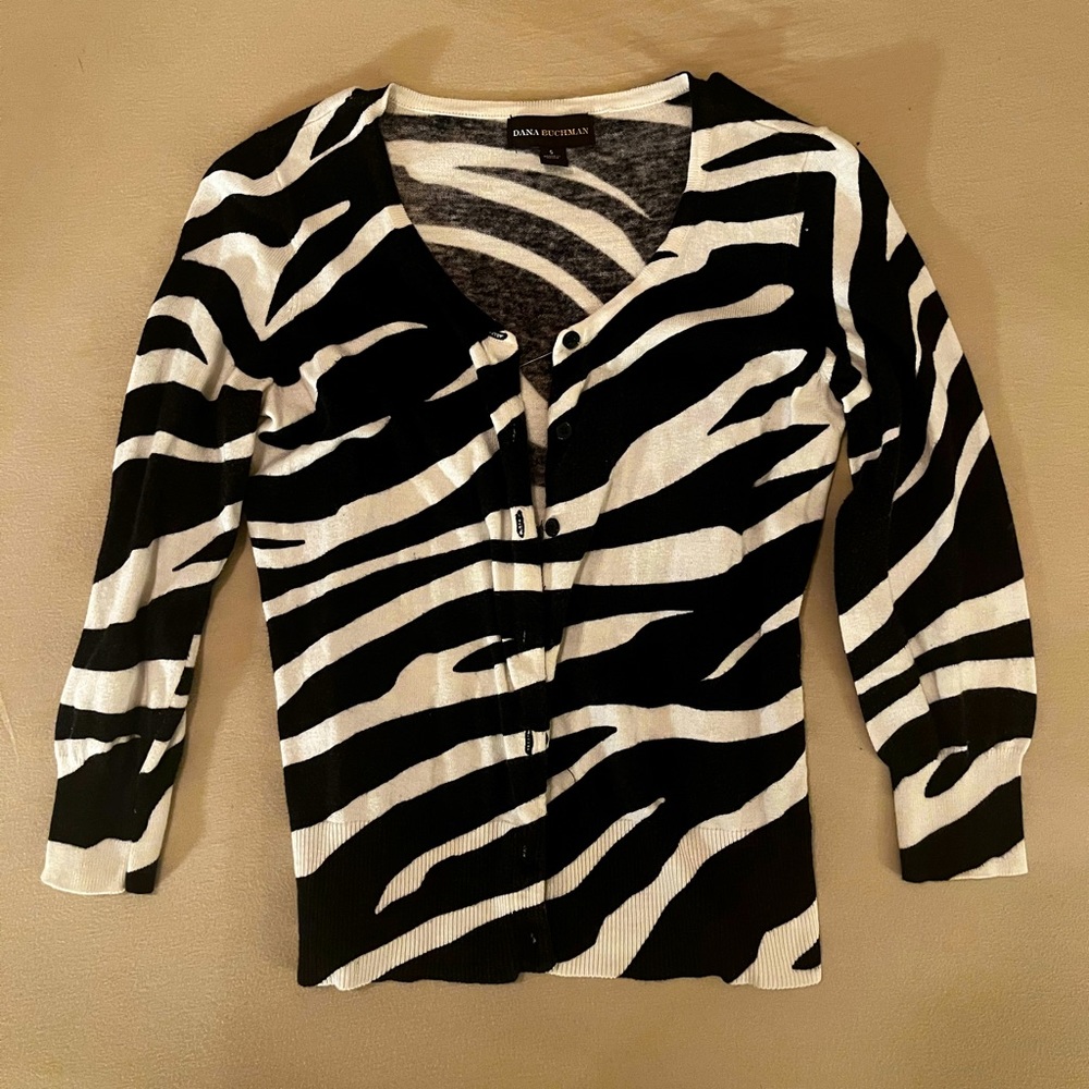 Dana Buchman Button Up Sweater